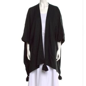 Cleobella Open Front Tasseled Cartigan 3/4 Sleeves Sweater One Size